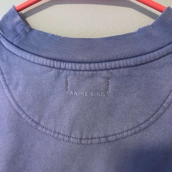 Anine Bing Tyler sweatshirt washed lavender - Picture 5 of 6